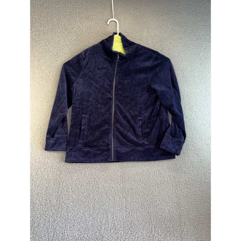 Onque Casual Women's Graphic Fleece Full Zip Jacket - XL